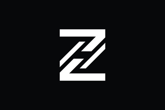 ZH logo letter design on luxury background. HZ logo monogram initials letter concept. ZH icon logo design. HZ and Professional letter icon design on black background. H Z ZH HZ