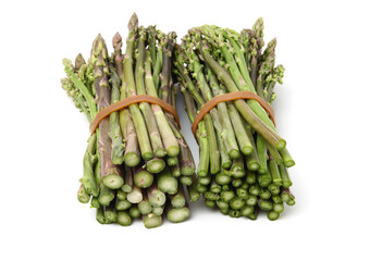 Asparagus on a white background