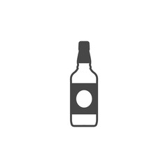 bottle of whiskey. vector icon