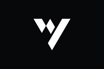 WV logo letter design on luxury background. logo monogram initials letter concept. WV icon logo design. elegant and Professional letter icon design on black background. W V WV