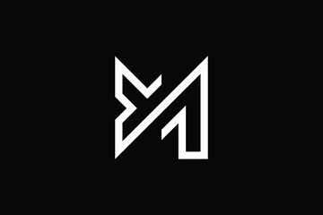 DM logo letter design on luxury background. MD logo monogram initials letter concept. DM icon logo design. MD elegant and Professional letter icon design on black background. M D MD DM