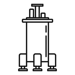 Space ship gravity icon. Outline space ship gravity vector icon for web design isolated on white background