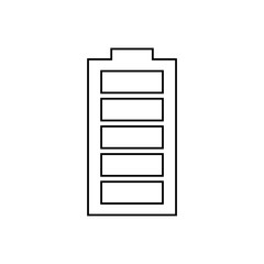 Battery icon isolated on white background