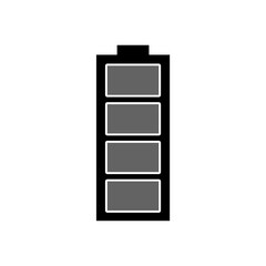 Battery icon isolated on white background