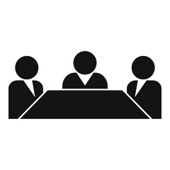 Table business training icon. Simple illustration of table business training vector icon for web design isolated on white background