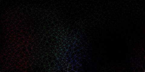 Dark multicolor vector abstract triangle pattern.