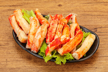 Natural luxury crab meat fillet