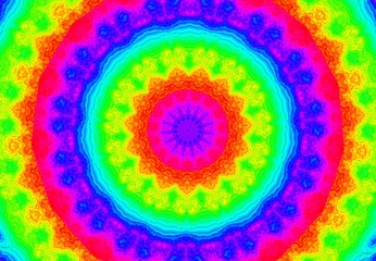 Colourful pattern made with the help of graphics editing.