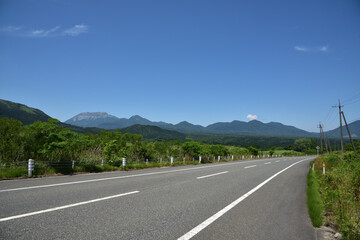 Fototapeta premium 日本の岡山県の蒜山高原の美しい風景