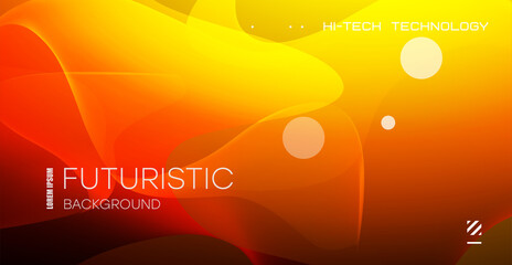 Simple fluid color gradient abstract background with dynamic wave line effect. Vector Illustration For Wallpaper, Banner, Background, landing page.