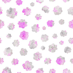 Celebratory background with snowflakes. Watercolor seamless pattern for new year. Christmas star for design and decoration of wallpaper, invitations, greetings, wrappers, packaging, paper, template