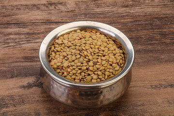 Vegan cuisine - Dry lentil heap