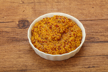 Dijon mustard sauce with seeds