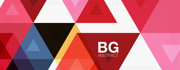 Mosaic triangle pattern abstract background for cover, banner, flyer and poster and other template