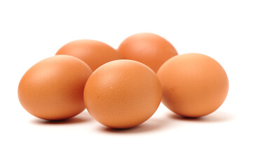 eggs on a white background