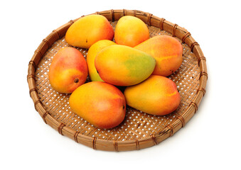 Mango on white background