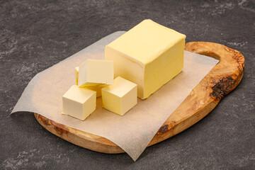 Dairy natural yellow butter piece