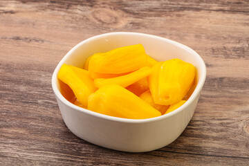 Canned Jackgruit in the bowl