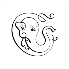 Ganesha Pen Ink Style M_2009001