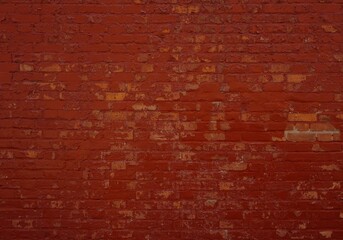 Rote Backsteinmauer als urbaner Hintergrund