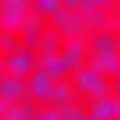 Seamless dynamic red and blue leaf pattern. High quality illustration. Hyper bright vivid and vibrant natural foliage design. Intense colors and energetic ultra-violet feel.