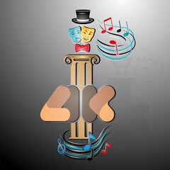 logo for theater, circus, theater studio