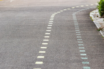 点線がある風景