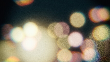 bokeh with analog filter, used as overlay
