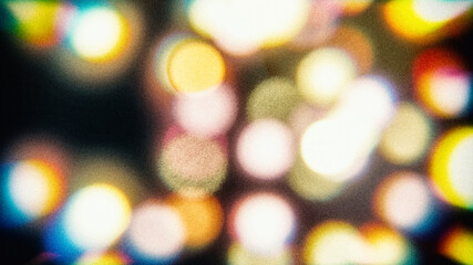 bokeh with analog filter, used as overlay