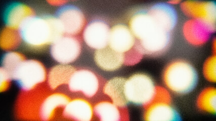 bokeh with analog filter, used as overlay