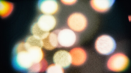 bokeh with analog filter, used as overlay