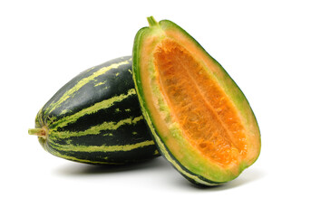 muskmelon on white background
