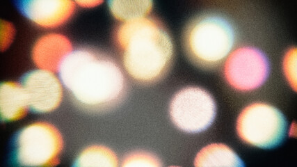bokeh with analog filter, used as overlay