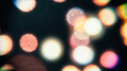 bokeh with analog filter, used as overlay