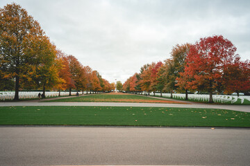 Magraten American war cemetery, Limburg Netherlands, 22 October 2020