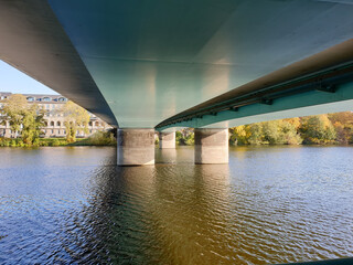 Unter der Schlossbrücke in Mülheim an der Ruhr