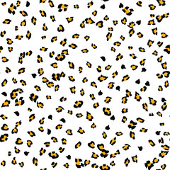 Seamless vector leopard pattern.  Trendy stylish wild gepard, leopard print. Animal print background for fabric, textile, design, advertising banner.