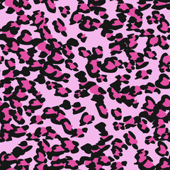 Seamless vector leopard pattern.  Trendy stylish wild gepard, leopard print. Animal print background for fabric, textile, design, advertising banner.
