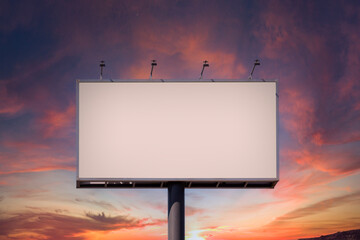 Blank billboard mock up - obrazy, fototapety, plakaty