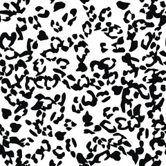 Seamless vector leopard pattern.  Trendy stylish wild gepard, leopard print. Animal print background for fabric, textile, design, advertising banner.