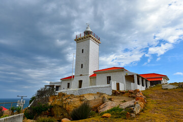 Fototapeta na wymiar Mossel Bay lighthouse, Garden Route, South Africa