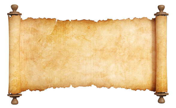 Old pirates treasure map scroll hi-res stock photography and