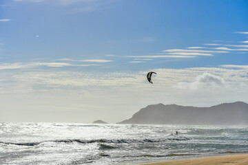 Kitesurfing/kiteboarding is a popular sport in the Garden of Eden, Sedgefield, Garden Route, South Africa