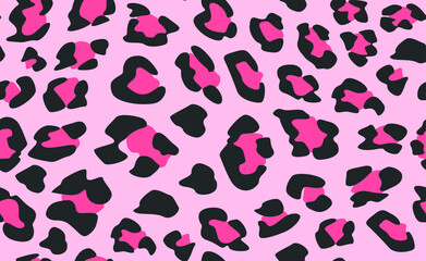 Seamless vector leopard pattern.  Trendy stylish wild gepard, leopard print. Animal print background for fabric, textile, design, advertising banner.