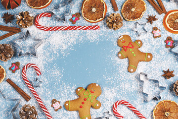 Christmas food frame