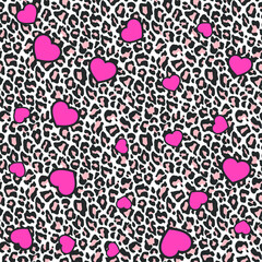 Seamless vector leopard pattern.  Trendy stylish wild gepard, leopard print. Animal print background for fabric, textile, design, advertising banner.