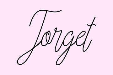 Torget Cursive Typography Black Color Text On Light Pink Background  