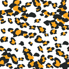 Seamless vector leopard pattern.  Trendy stylish wild gepard, leopard print. Animal print background for fabric, textile, design, advertising banner.