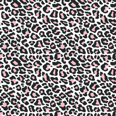 Seamless vector leopard pattern.  Trendy stylish wild gepard, leopard print. Animal print background for fabric, textile, design, advertising banner.