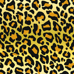 Seamless vector leopard pattern.  Trendy stylish wild gepard, leopard print. Animal print background for fabric, textile, design, advertising banner.